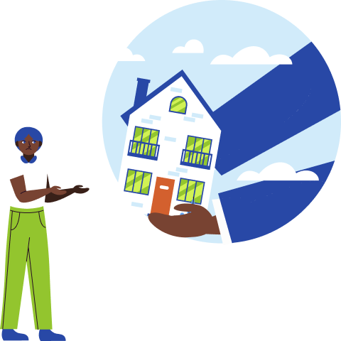 Real estate services illustration